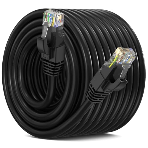 Maximm Cat6 Ethernet Cable 200 Ft Blue 10Gbps 550MHz UTP Cord