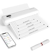 Rongta 300DPI Portable Thermal Printer F82, Wireless Inkless Printers with WiFi/Bluetooth, Suppor...