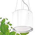 falmec Pflanztopf E. Eolo Ion Insel weiß 450 m³/h – Hauben (450 m³/h, Rückgewinnung, 56 DB, 65 dB, Insel, weiß)