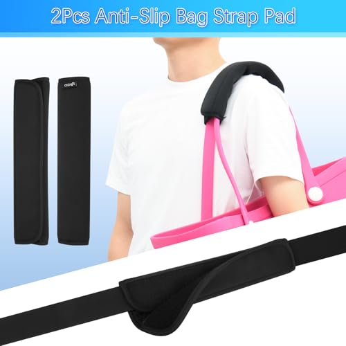 Cosmos 2 Pcs Neoprene Shoulder Strap Pads Universal Cushion Shoulder Pad Replacement for Laptop Bag, Messenger, Travel Duffel, Guitar, Car Seat Shoulder Strap Padding, 10 in, Anti-Slip Design4