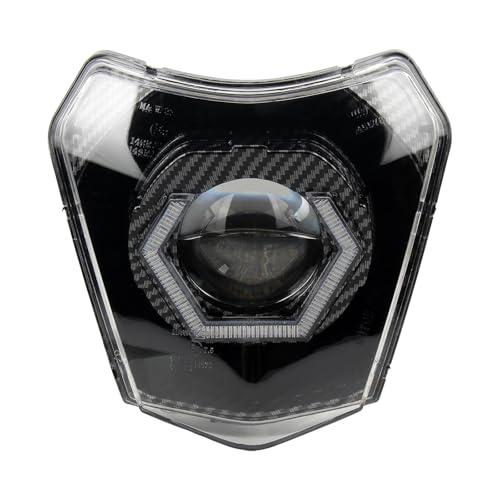 Phare LED pour moto EXC SX XC antibrouillards longue portée phare optique noir