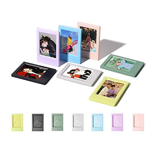 Rieibi 7 Pack 3 Inch Mini Photo Frame - Picture Frame Set for Instax Mini Evo/12/11/9/8/7+ Film -...