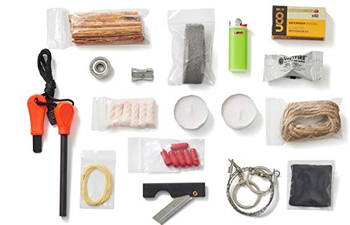 Fire B.O.S.S.Off Grid Tools Survival Fire Starting Kit - Bug Out Bag Ready