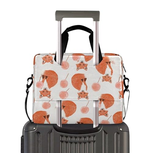 Funda para laptop bolso cruzado 15.6 pulg con asa y correa miniatura 4