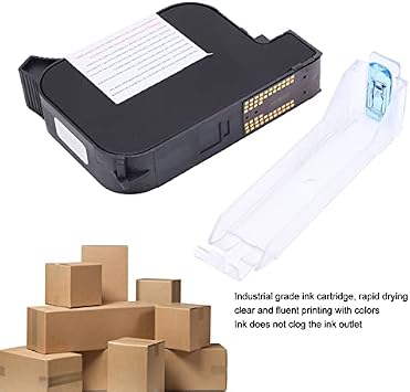 Handheld Printer Ink Cartridge, 42ml Quick Dry Inkjet Printer Cartridge Replacement for Handheld Inkjet Printer Coding Machine, Print 1200 Pages of A4 Paper (Red)