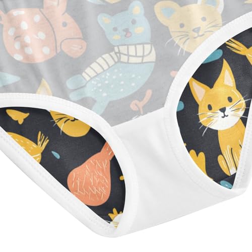 ZZKKO Pet Cat Colorful Toys Girls Underwear Toddler Panties for Girls Comfort Brief Size 8Y4