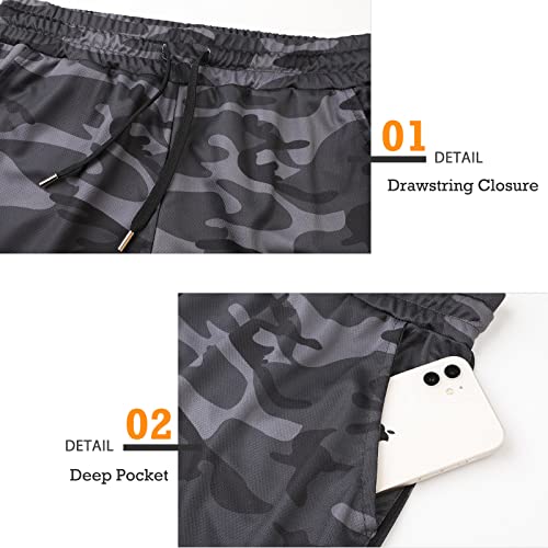 Surenow Short masculino de corrida para academia, 7,6 cm, respirável, leve, atlético, para treino, t