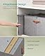 SONGMICS Schuh-Organizer, Schuhaufbewahrung, für 16 Paar Schuhe, Schuhbox, Griffe, platzsparend, Aufbewahrungsbox mit transparentem Deckel, anpassbar, für Schrank, taubengrau LSP555G01