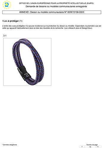 Murtoo Mens Bracelet Leather Braided, Brown And Black Leather Bracelet For Men (Blue-Brown, 8.46") #TOP5