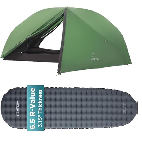 Carpa y colchoneta aislante para camping ultraligera 4 estaciones miniatura 1