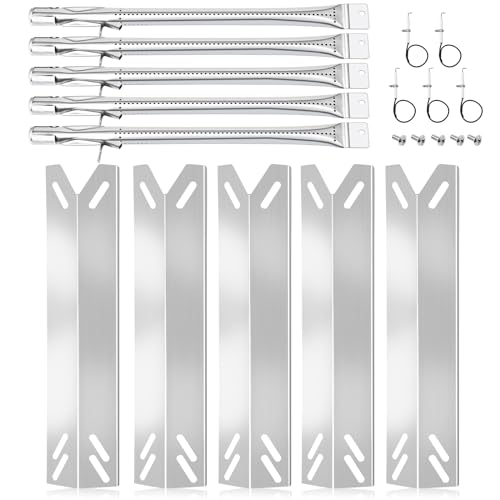 Criditpid NO Gas9556As Grill Replacement Parts For Cuisinart 2556, Gas9456As, Gas2556As, Gas2456As, Gas2420As, Gas1456Aso, Gas1456Bso, Grill Burner Heat Plate cover