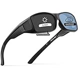 【LENTES DE PROTECCIÓN POLARIZADAS UV400】 Las gafas de sol son superiores al tipo normal de gafas de sol de tres formas: cuando se mueven en interiores o exteriores, las lentes se ajustan automáticamente a las condiciones de luz reducida. Y en segundo lugar, las lentes polarizadas reducen los destellos y el deslumbramiento. Mientras tanto, capas de protección 100% UV contra los dañinos rayos UVA / UVB