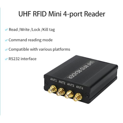 Lecteur RFID UHF 4 ports avec connecteur SMA et interface RS232