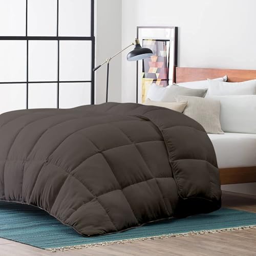 Image of Razzai Restful Sleep Microfiber Summer Season Ac Comforter 220 GSM (92 inch x 106 inch Inches /233cm x 269cm) - King Size Comforter|Dark Grey|