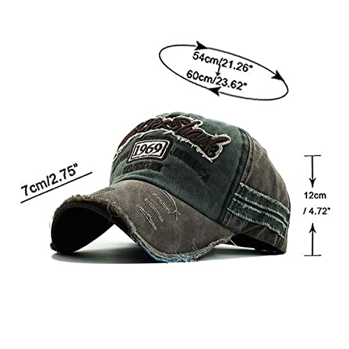 Image of Handcuffs Unisex Denim Baseball Cap for Men & Women Stylish Cotton Cap Adjustable Vintage Summer Sports Hat Sun Protective Hat for Summer Sports & Casual Wear