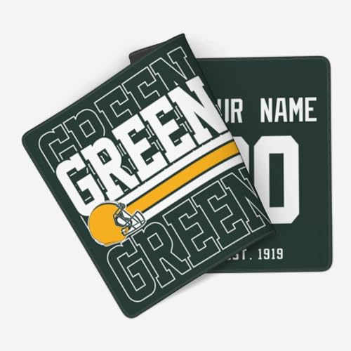 Image of ANTKING Green Bay Mouse Pad Custom Name and Number Desk Pad for Men Women Youth Gifts