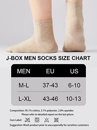 J-Box 10 Packs Mens Socks Cotton Low Cut Breathable Multipairs Running For Men Ankle Socks #TOP6