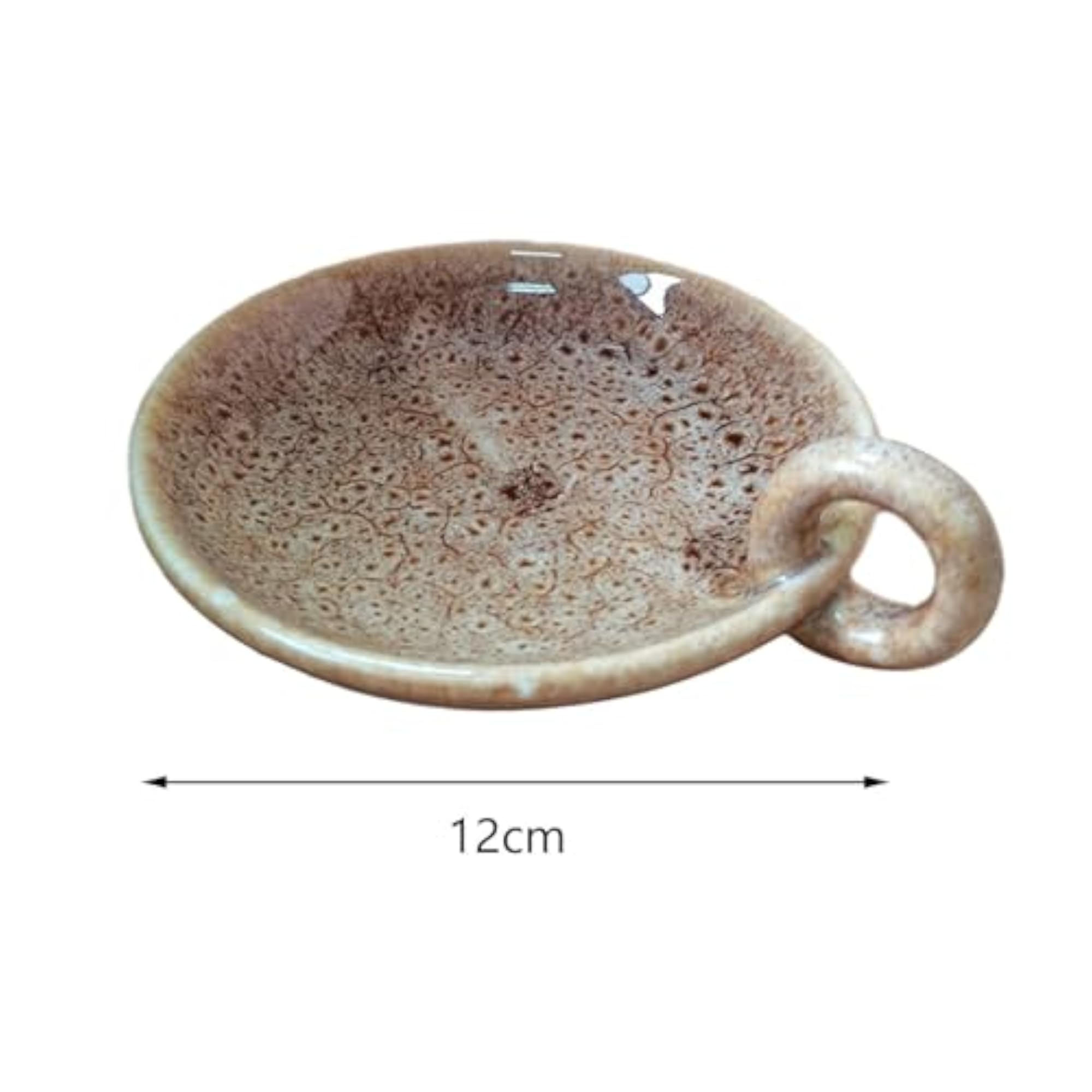 Ceramic Candle Plate Ornament, Red