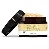 Organic Body Scrub - Vanilla Coconut Sugar Scrub, Hydrating Exfoliating Body Scrub for Women & Men, Body Exfoliator and Polish for Shower or Bath, Great Gifts for Women & Men
