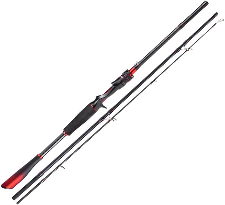 Straight Handle Three Section Lure Fishing Rod Long Throw Slider