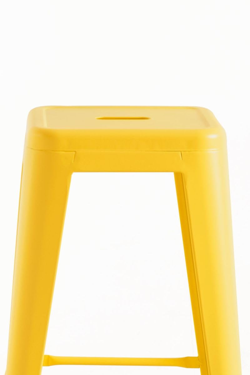Regalos Miguel - Pack 2 Taburetes Torix Altos 76 cm - Amarillo Cuarzo