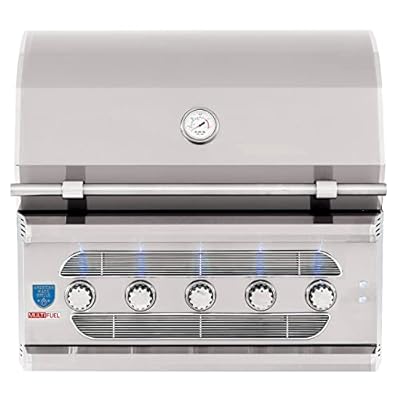 American Made Grills Muscle 36-Inch Built-in Dual Fuel Wood and Gas Grill with Infrared Searing Burner and Rotisserie Kit, Propane (MUS36-LP)