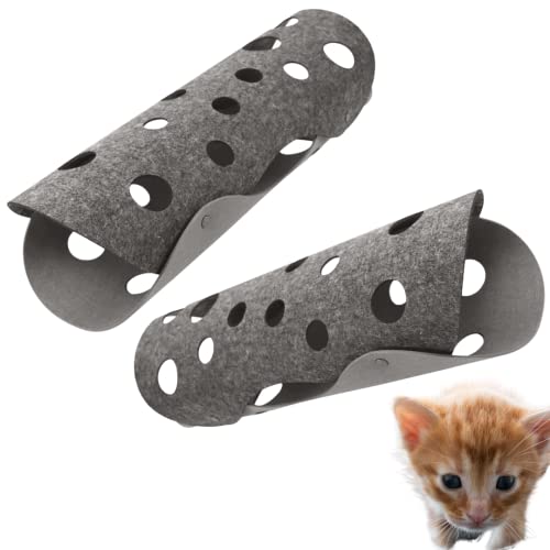 FIGARO CATS STORE ® - Túnel doble multiusos para gatos: juego combinado de fieltro para mascotas. Juego de 4 piezas modulares en diferentes formas de túnel, caseta Cover