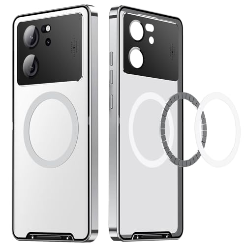 Xiaomi 13T�p�o���p�[ �A���~ �N���A�w�ʃJ�o�[�t�� Xiaomi 13T Pro�p�P�[�X ���̓����O ���� �J���������Y�ی� ���C�����X�[�d�Ή� �S�ʕی� Xiaomi 13T Pro�p���^�������J�o�[(�V���o�[)