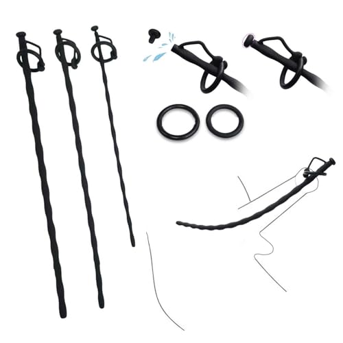 Smooth Hollow Training Rod, Special Stretcher for Easy Urination, Extra Long Shaft and 2 Ring Sizes...