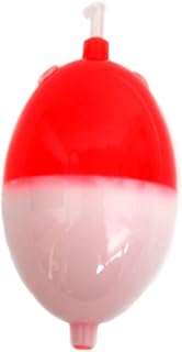 Bola de agua ovalada, color rojo y blanco. Longitud: 36/23. Capacidad de carga: 8 g