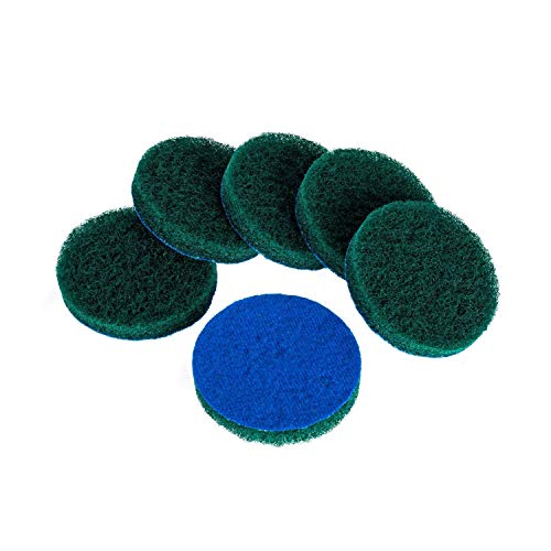Kichwit 4 Inch Drill Power Brush Tile Scrubber Scouring Pads Cleaning Kit, 6 Pack Replacement Scrub Pads #TOP6