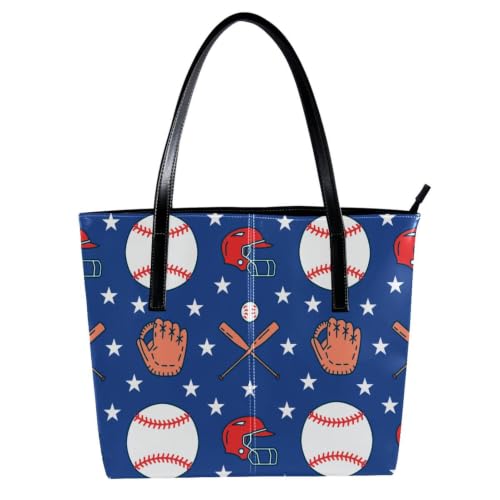 Sac fourre-tout baseball en cuir synthétique pour femme idéal voyage et travail