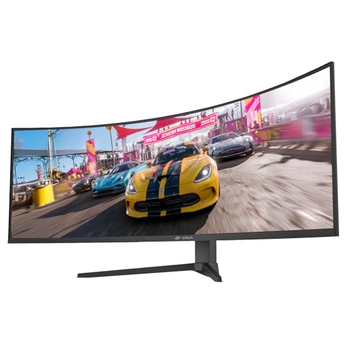 undefined CRUA ゲーミングモニター 49インチ ウルトラワイド PC モニター DQHD 5120x1440P 165Hz 1500R 湾曲 ディスプレイ/VA 非光沢/HDMI2.1 & DP1.4/ブルーライト軽減/高さ調節/傾斜調整/広い視野角 の商品画像 1