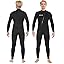Mens 3mm Black