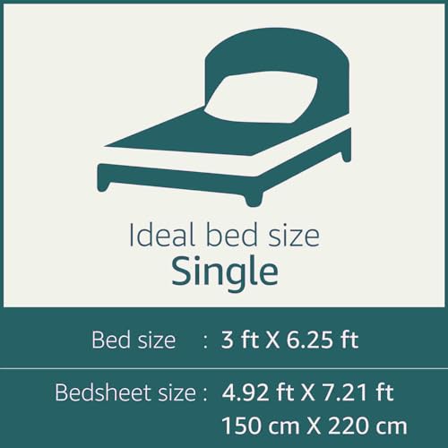 Image of IVAZA Ezyption Cotton Soft and Warm Mix N Match Bedsheet Set for Single Size Bed Soft Durable bedsheet with1 Pillow Cover Gold Yellow