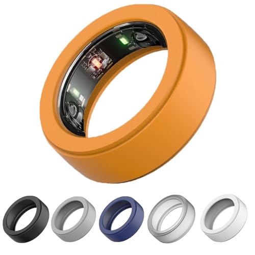 LevyPan Silicone Ring Protector Compatible with Oura Ring Gen 3 and All Smart Ring, Elastic Smart Ring Cover for Men and Women (Yellow, M(9/10/11))