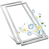 2 Pack W10830162 Refrigerator Door Seal, French Refrigerator Door Gasket Compatible with Whirlpool, Kenmore, Fit Model WRF535SMBW00, KBFS20EVMS13, IX6HHEXDSM00, Replaces 12723206AP etc, 39.7 x 16.9"