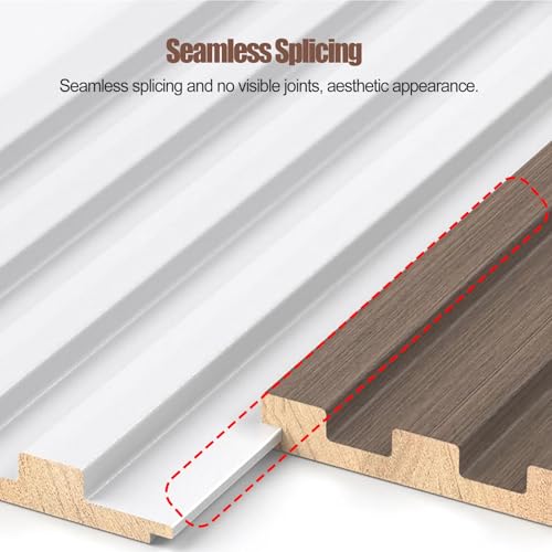 Pannelli da parete in legno, decorazione moderna per ufficio/camera da letto/soggiorno, pannelli scanalati 3D impermeabili