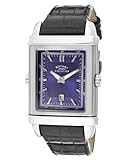 Rotary Evolution TZ2 Blue/Silver Textured Reversible Dial Black Genuine Leather