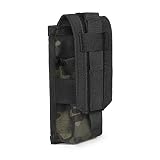 LeisonTac Tactical Magazine Pouch M4/M16 Molle Single Pistol Mag,Flashlight Too,Knife Sheath Cartrid