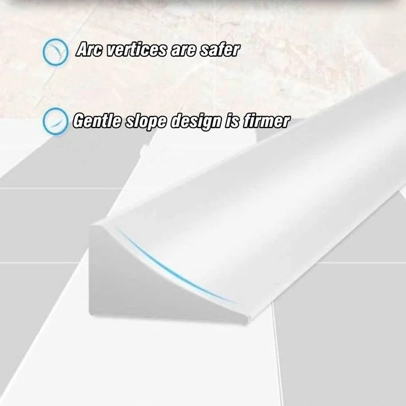 Schwallschutzleiste Dusche 1PC Silikon Wasser Stopper Blocker Nicht-Slip Trockenen Und Nassen Trennung Zimmer Boden Barriere(Gray,100cm)