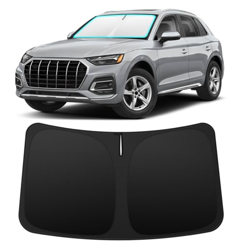 INSAUTO Custom Fit Windshield Sun Shade Accessories for Audi Q5 2018-2026, Foldable Front Window...