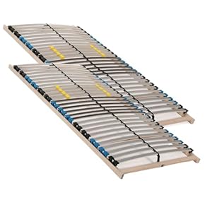 Sleepneo Lattenrost 200x200 cm - 28 Latten 7-Zonen Lattenrost Traglast ca. 150 Kg Birkenschichtholz Selbstmontage Made in Germany