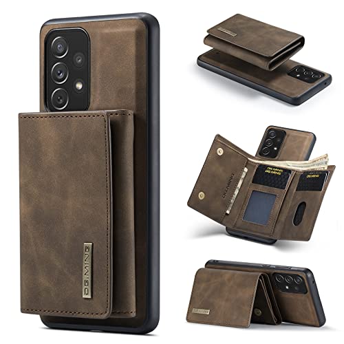 Capa de telefone 2 em 1 capa carteira destacável para Samsung Galaxy A33 5G, capa de telefone fina d