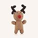 Pebble 600-066R Fair Trade Rudolph Rattle, 8.25-inch Length