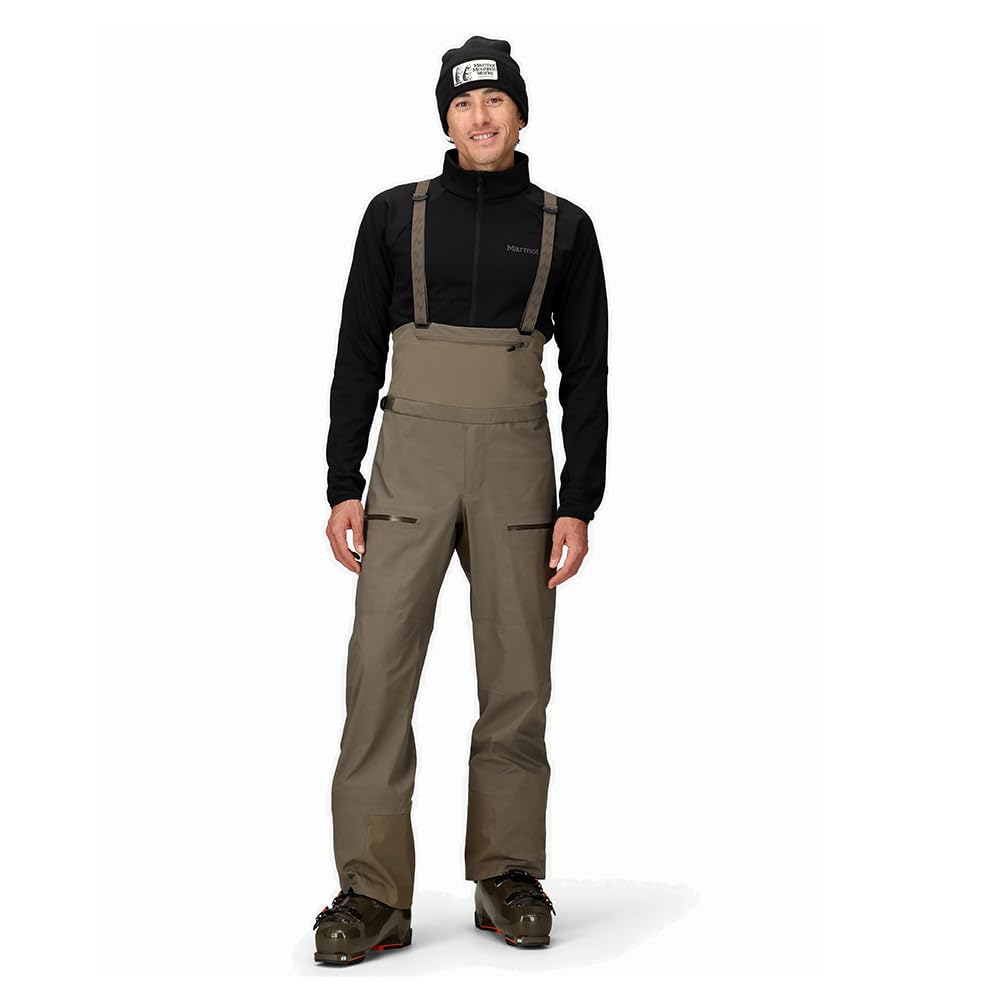 MARMOT Solitude UL Bio 1/4 Bib Outdoor Bereit Outdoor Ausrüstung Claystone XL