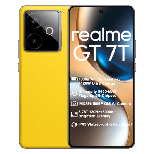 realme GT 7T 5G Smartphone, 12+256GB, Pantalla 6,78