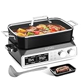 N21NA Pro Slow Cooker 10 Quart, 8-in-1 Programmable PFOA-Free Ceramic Coated...