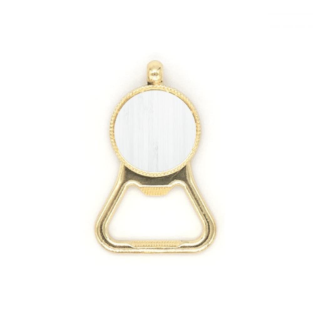 Porte-clés en acier inoxydable et motif veines de bois blanc pour trousseau