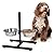 idooka Raised Dog Bowl XL Adjustable Elevated Double Feeding Bowls with Non-Slip Stand, 2 Metal Stainless Steel Dog Bowls Included for Food & Water, Great for Large or Elderly Cats and Dogs